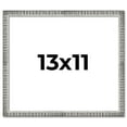 thumbnail image 1 of 13x11 Frame Silver Grey Distressed Solid Wood Picture Frame | 0.75 Inch Moulding Width | Interior, 1 of 8