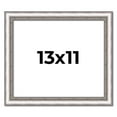 thumbnail image 1 of 13x11 Frame Silver Real Wood Picture Frame Width 1.25 Inches | Interior Frame Depth 0.5 Inches |, 1 of 8