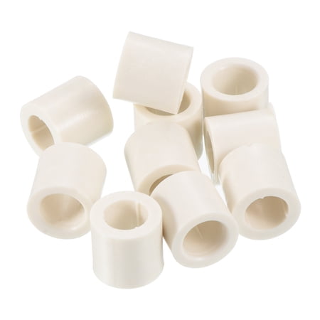 13x12.5mm Pool Cue Ferrules Billiard Cue Slip on Pool Stick Tips Replacement, White 10 Pack