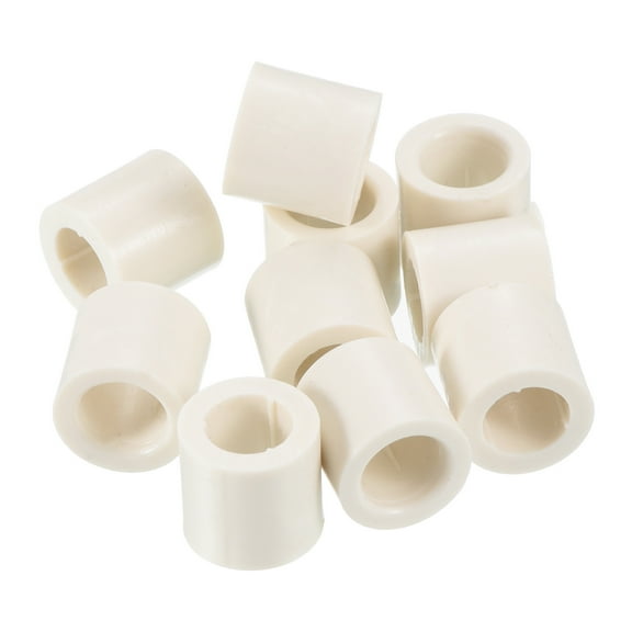 13x12.5mm Pool Cue Ferrules Billiard Cue Slip on Pool Stick Tips Replacement, White 10 Pack