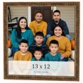 thumbnail image 1 of 13x12 Frame Gold Kingsley Distressed Solid Wood Picture Frame Width 0.75 Inches | Interior Frame, 1 of 8
