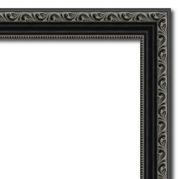 13x13 Antique Black Picture Frame - UV Acrylic, Foam Board Backing, Hanging Hardware