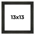 thumbnail image 1 of 13x13 Distressed Black Wood Picture Square Frame - Includes UV Acrylic, Foam Board Backing & Hanging Hardware, 1 of 8