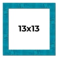 thumbnail image 1 of 13x13 Frame Blue Teal Burl Wood Picture Frame | 1.75 Inch Moulding Width | Interior Frame Depth 0.5, 1 of 8