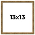 thumbnail image 1 of 13x13 Frame Gold Kingsley Distressed Solid Wood Picture Frame Width 0.75 Inches | Interior Frame, 1 of 8
