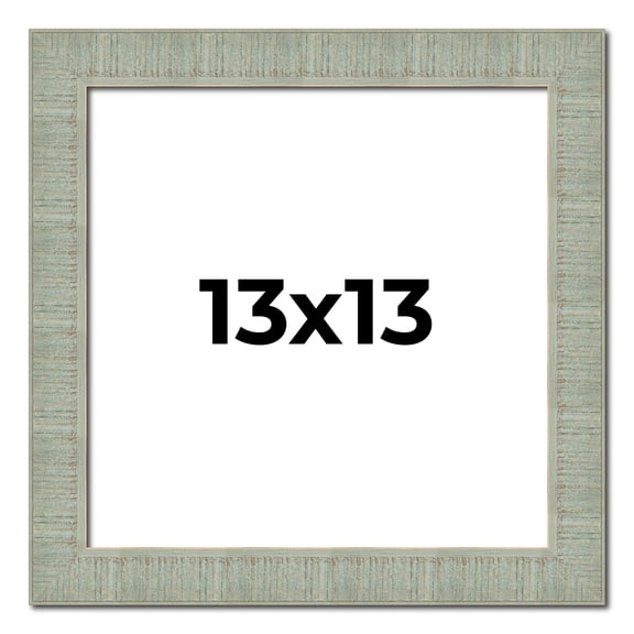 13x13 Frame Green Desert Pear Solid Wood Picture Frame | 1.625 Inch Moulding Width | Interior Frame