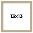 thumbnail image 1 of 13x13 Frame Grey Solid Wood Picture Frame Width 1 Inches | Interior Frame Depth 0.5 Inches |, 1 of 8