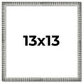 thumbnail image 1 of 13x13 Frame Silver Grey Distressed Solid Wood Picture Frame | 0.75 Inch Moulding Width | Interior, 1 of 8