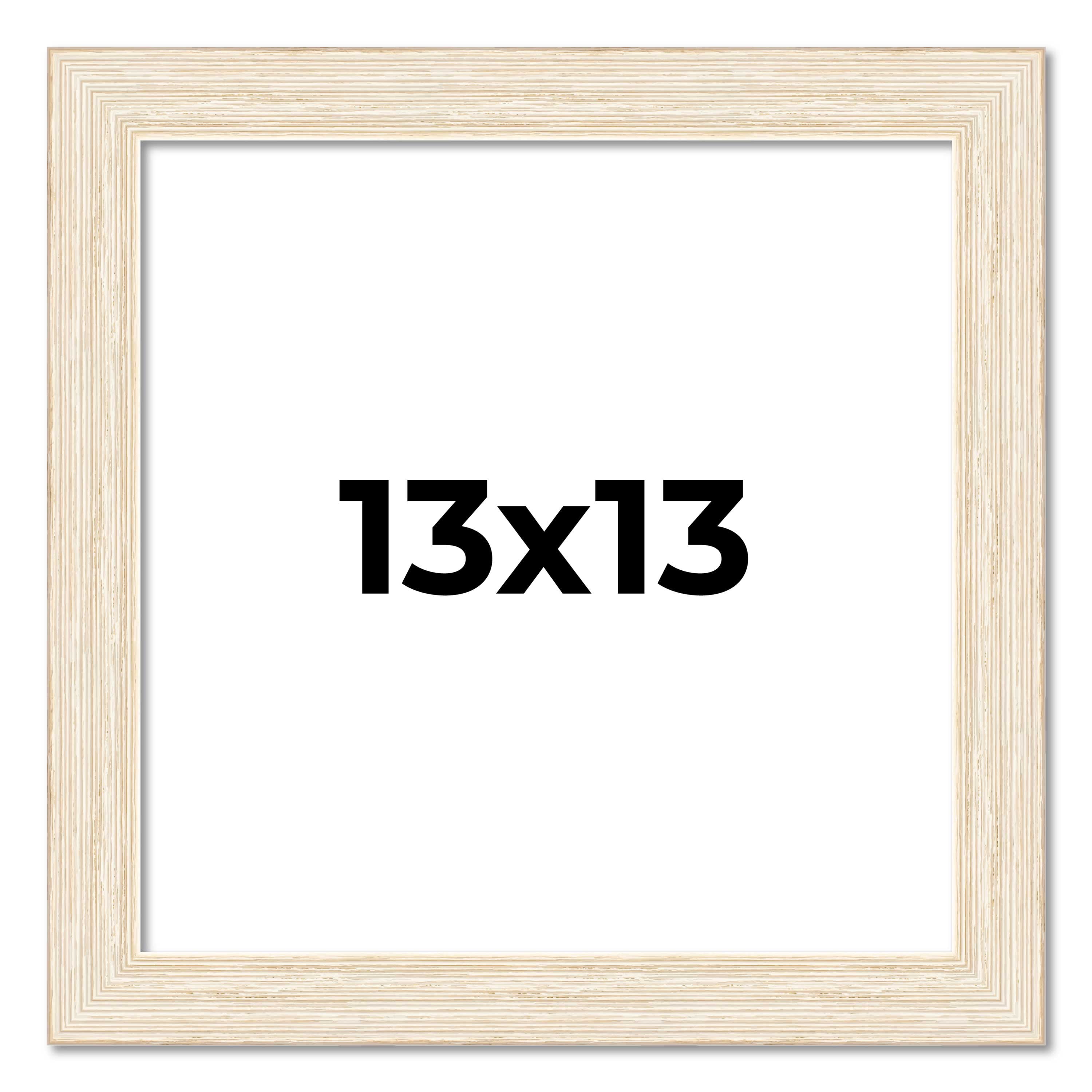 13x13 Frame White Barnwood Picture Frame - Modern Photo Frame Includes ...