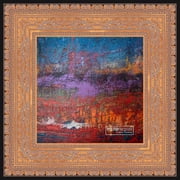 13x13 Ornate Antique Gold Complete Wood Square Picture Frame with UV Acrylic, Backing, & Hardware