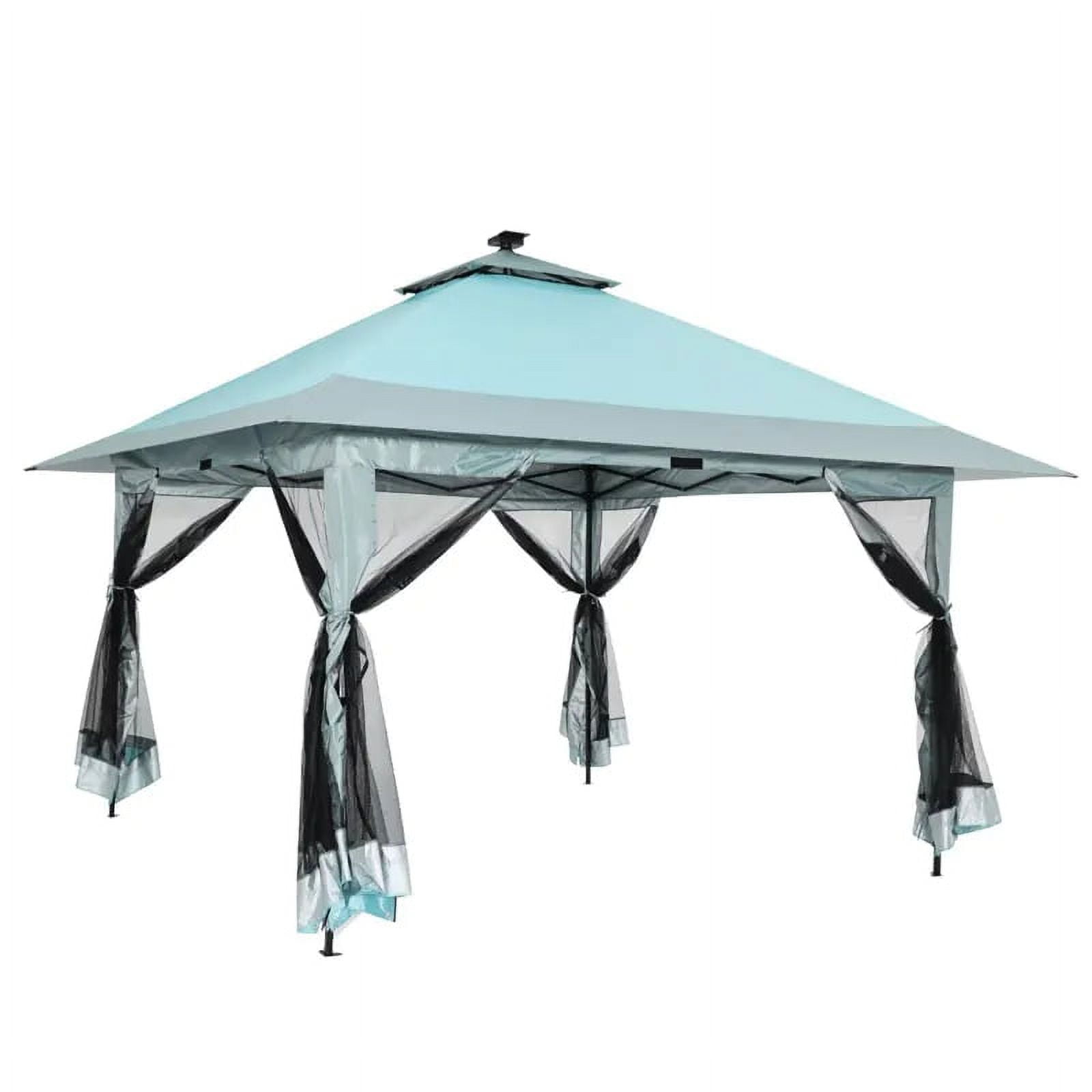 13x13 P-op Up Gazebo, Outdoor Canopy Tent with Mosquito Net, Height ...