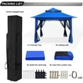 thumbnail image 1 of 13x13 Pop Up Gazebo - With Mosquito Netting Blue, 1 of 5