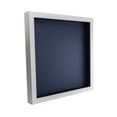 thumbnail image 1 of 13x13 Shadow Box Frame In White With A 1 3/4" Usable Depth Includes Navy Blue Acid-Free Backing, UV, 1 of 6