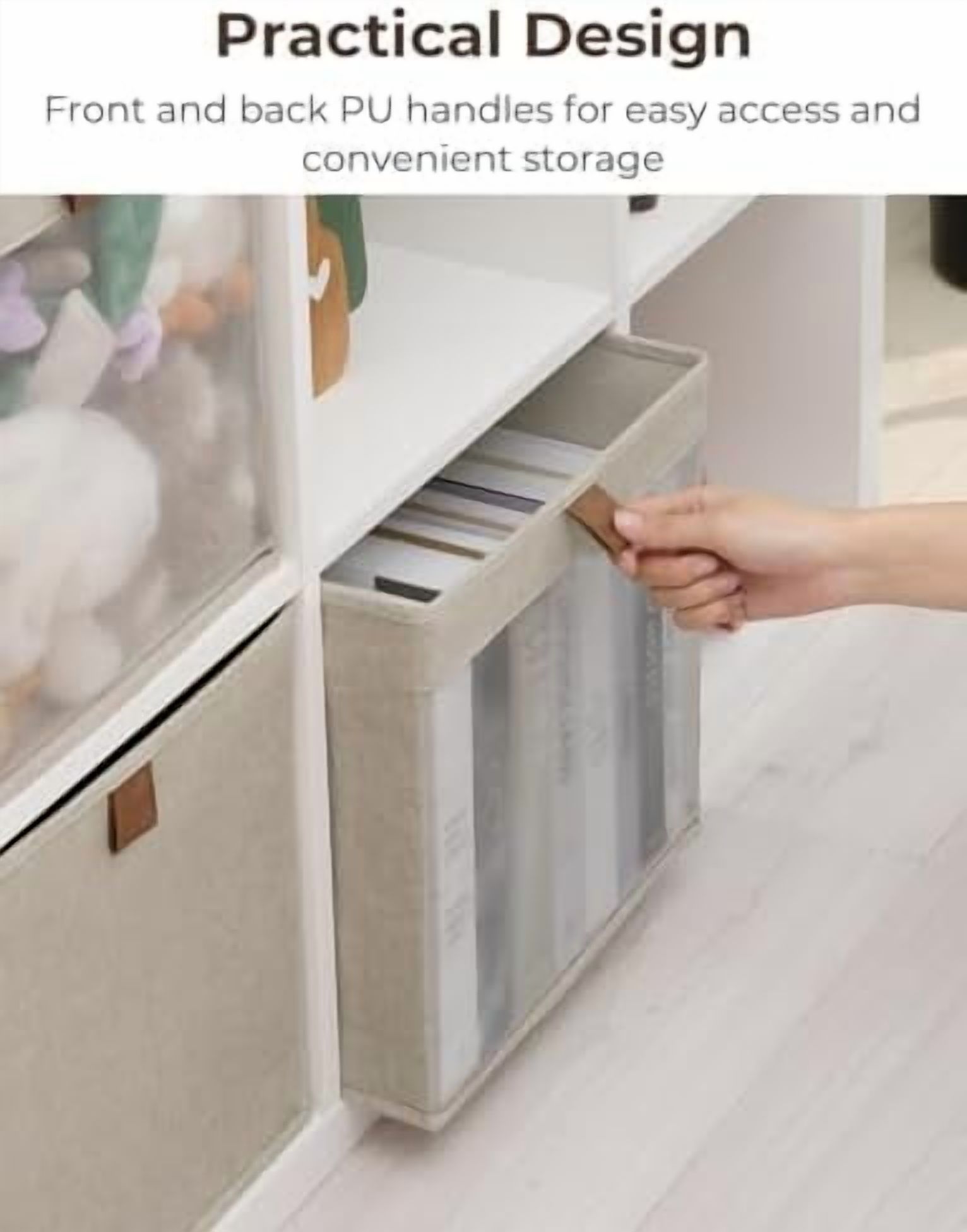 13x13 Storage Cubes, Closet Storage Bins with Clear Window, Large ...
