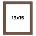 thumbnail image 1 of 13x15 Farmhouse Brown Solid Wood Picture Frame Width 1.5 Inches | Interior Frame Depth 0.5 Inches |, 1 of 8