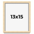 thumbnail image 1 of 13x15 Frame Beige Real Wood Picture Frame Width 0.75 inches | Interior Frame Depth 0.5 inches |, 1 of 8