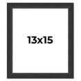 thumbnail image 1 of 13x15 Frame Black Real Wood Picture Frame Width 1.25 Inches | Interior Frame Depth 0.5 Inches |, 1 of 8