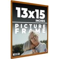 thumbnail image 1 of 13x15 Honey Brown Real Wood Picture Frame Width 0.75 inches | Interior Frame Depth 0.5 inches |, 1 of 8