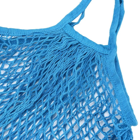 13x15x6 Inch Reusable Mesh Net String Shopping Bag, Heavy Duty Fruit Produce Storage Handbag Organizer Tote for Grocery Supermarket Trip