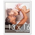 thumbnail image 1 of 13x16 White Wood Picture Frame - UV Acrylic, Foam Board Backing, Hanging Hardware, 1 of 9