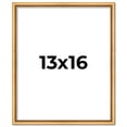 thumbnail image 1 of 13x16 Frame Beaded Gold Solid Wood Picture Frame | 0.75 Inches Moulding Width | Liscio Oro, 1 of 8