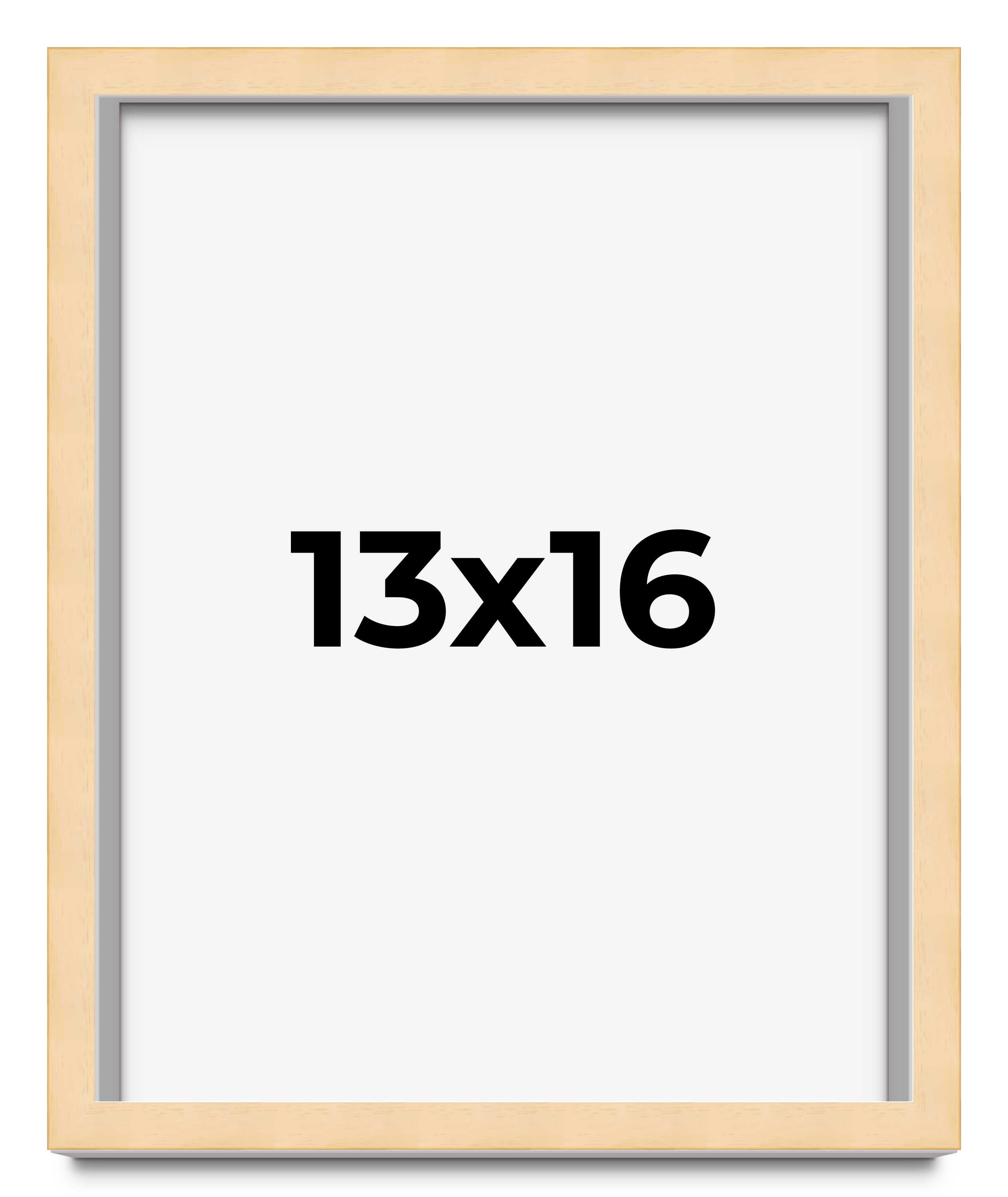 13x16 Frame Beige Real Wood Picture Frame Width 0.75 inches | Interior ...