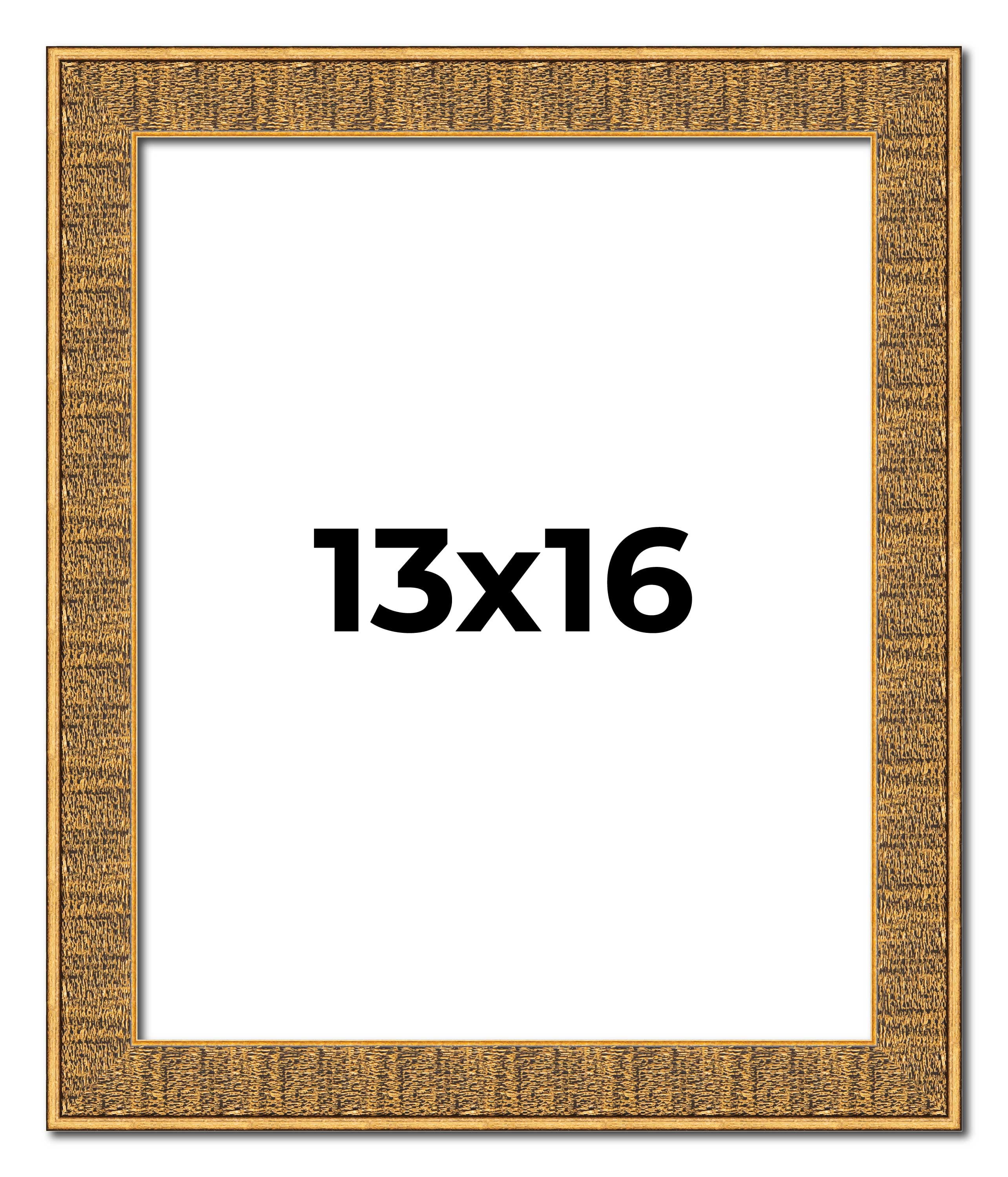 13x16 Frame Black and Gold Distressed Solid Wood Sonoma Picture Frame ...
