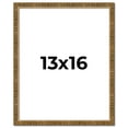 thumbnail image 1 of 13x16 Frame Gold Kingsley Distressed Solid Wood Picture Frame Width 0.75 Inches | Interior Frame, 1 of 8