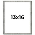 thumbnail image 1 of 13x16 Frame Silver Grey Distressed Solid Wood Picture Frame | 0.75 Inch Moulding Width | Interior, 1 of 8