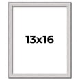 thumbnail image 1 of 13x16 Frame Silver Inner Slope Bevel Picture Frame | 1 Inch Moulding Width | 0.75 Inch Rabbet Depth, 1 of 8