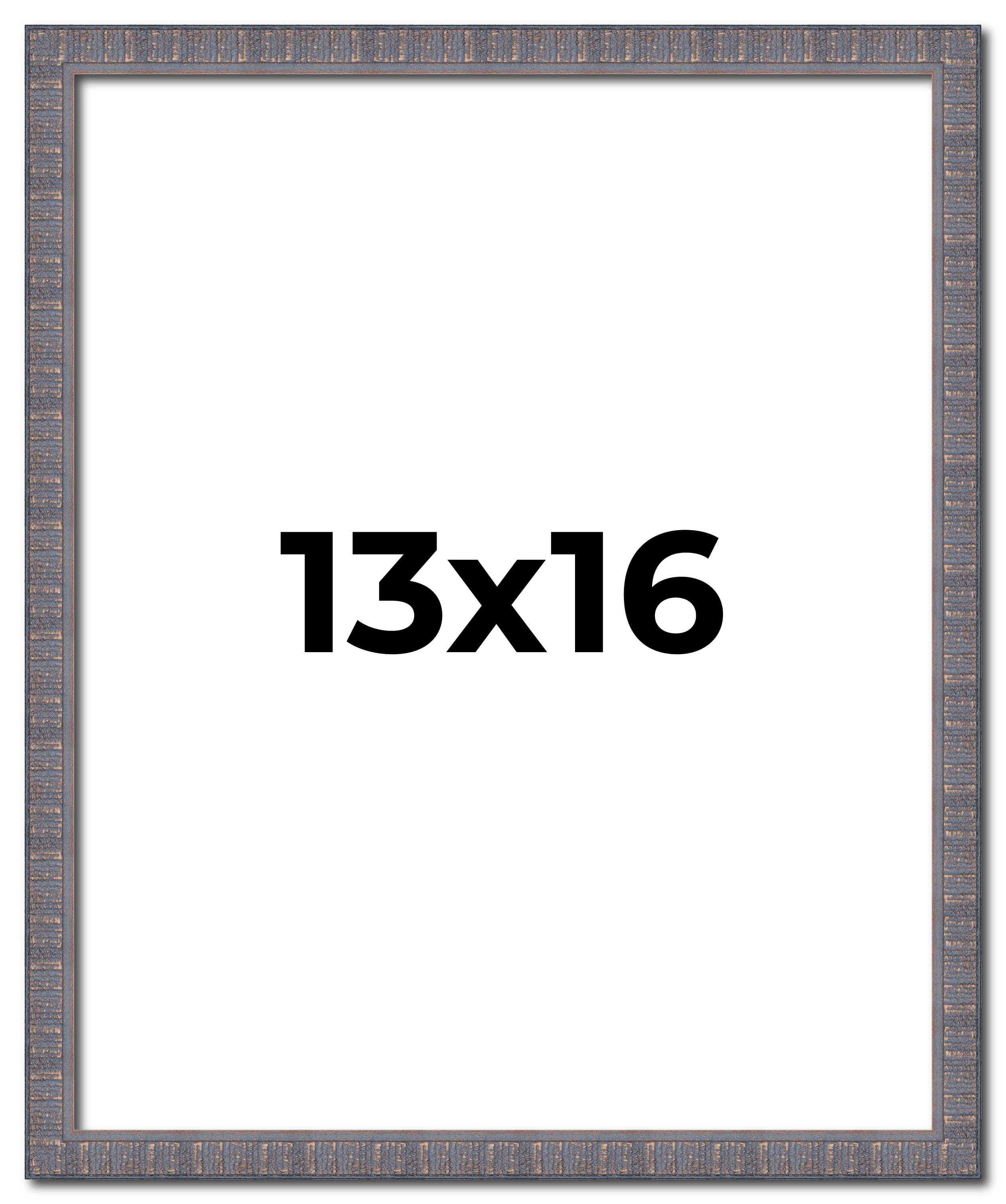13x16 Frame Slate Blue Distressed Rustic Solid Wood Picture Frame | 0. ...