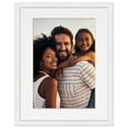 thumbnail image 1 of 13x16 Frame with Mat - White 15x18 Frame Wood Made to Display Print or Poster Measuring 13 x 16, 1 of 8