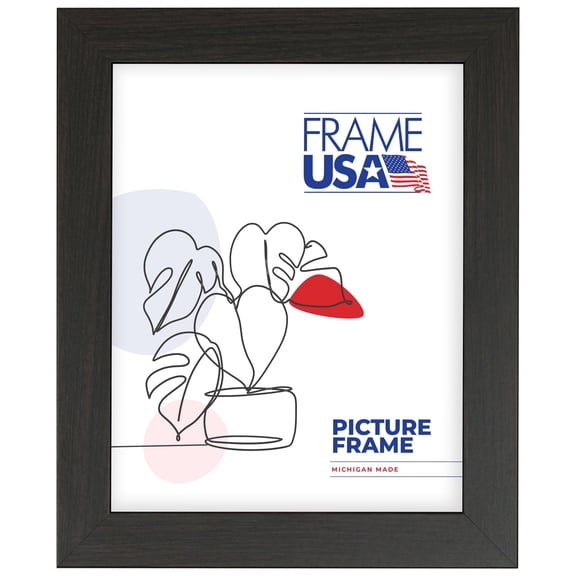 13x16 Picture Frame Brown Affordable Medium Style 76808-778, 1.25 Inch MDF Moulding, Includes Plexiglass and Backing, Wall Display Frame for Art, Posters, or Photos Frame USA