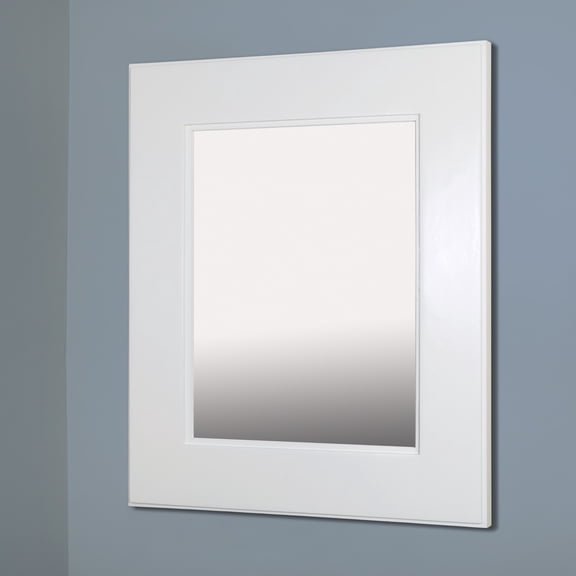 13x16 Shaker White Mirrored Medicine Cabinet by Fox Hollow Furnishings
