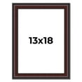 thumbnail image 1 of 13x18 Frame Brown Round Mahogany Solid Wood Picture Frame | 1.625 Inch Moulding Width | with UV, 1 of 8