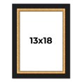 thumbnail image 1 of 13x18 Frame Gold Real Wood Picture Frame Width 2.25 Inches | Interior Frame Depth 0.5 Inches |, 1 of 8
