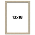 thumbnail image 1 of 13x18 Frame Grey Solid Wood Picture Frame Width 1 Inches | Interior Frame Depth 0.5 Inches |, 1 of 8