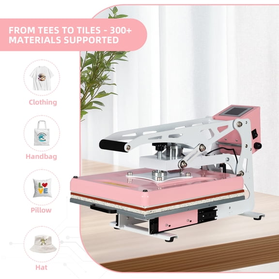 13x18 Semi-automatic Heat Press Machine With Auto Open and Slide-out base