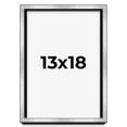 thumbnail image 1 of 13x18 Shadow Box Frame Silver | 1.375 Inches Deep Real Wood Contemporary Shadowbox Display Frame |, 1 of 7