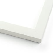 13x19 1.25" Colori White Flat Solid Wood Frame - Great for Posters, Photos, Art Prints, Mirror,