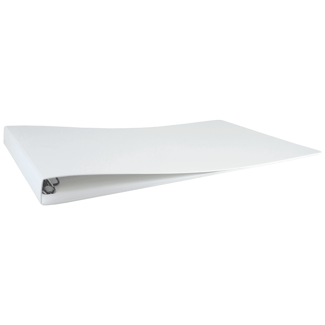 13x19 Binder Poly Panel Featuring a 1" Angle-D Ring White