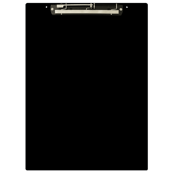 13x19 Clipboard Acrylic Panel Featuring an 11" Hinge Clip Black