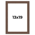 thumbnail image 1 of 13x19 Farmhouse Brown Solid Wood Picture Frame Width 1.5 Inches | Interior Frame Depth 0.5 Inches |, 1 of 8