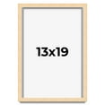 thumbnail image 1 of 13x19 Frame Beige Real Wood Picture Frame Width 0.75 inches | Interior Frame Depth 0.5 inches |, 1 of 8