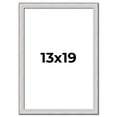 thumbnail image 1 of 13x19 Frame Silver Inner Slope Bevel Picture Frame | 1 Inch Moulding Width | 0.75 Inch Rabbet Depth, 1 of 8