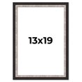 thumbnail image 1 of 13x19 Frame Silver Real Wood Picture Frame Width 1.25 Inches | Interior Frame Depth 0.75 Inches |, 1 of 8