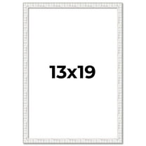 13x19 Frame White Real Wood Picture Frame Width 0.75 inches | Interior Frame Depth 0.5 inches |
