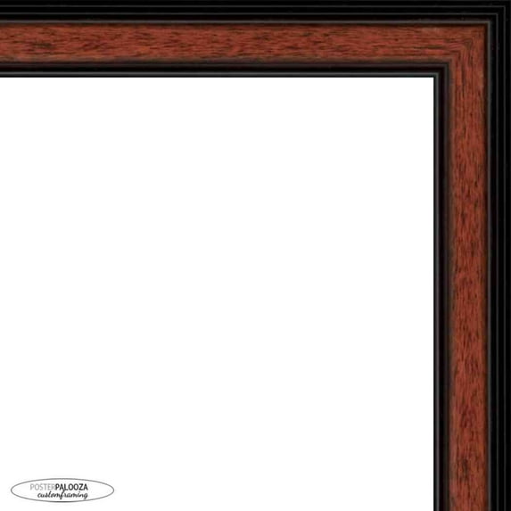13x19 Simple Brown Picture Frame - UV Acrylic, Foam Board Backing, Hanging Hardware