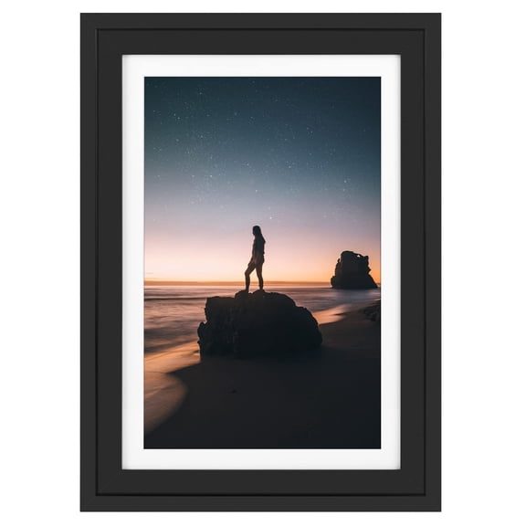 13x19Picture Frame,11x17 Photo Frame with Mat,Solid Wood Poster Frame for Wall Display,Large Picture Frames for Family Portraits,Artwork,and Home Decor,Perfect for Living Room,Bedroom, Office, Black