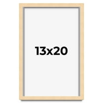 13x20 Frame Beige Real Wood Picture Frame Width 0.75 inches | Interior Frame Depth 0.5 inches |